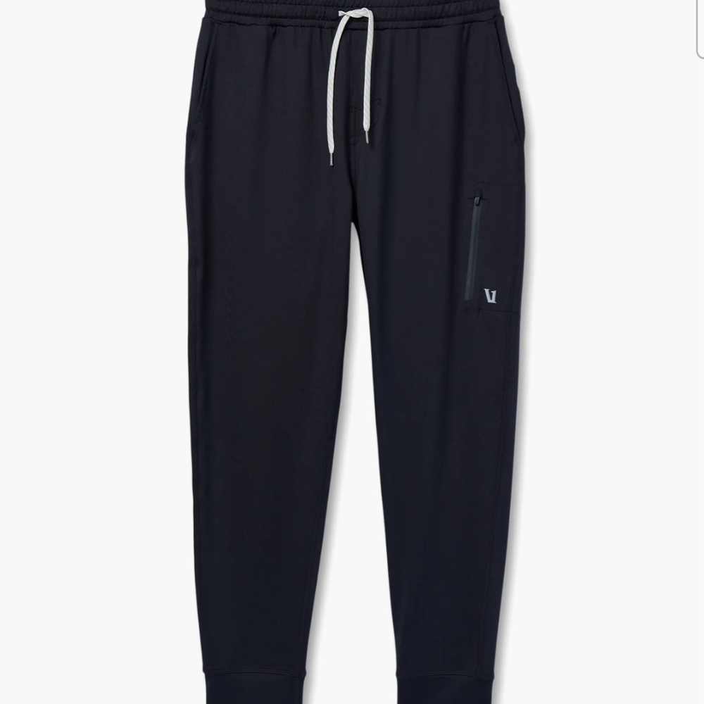 Vuori Men's Black Joggers with Drawstring In Perfect Conditions
